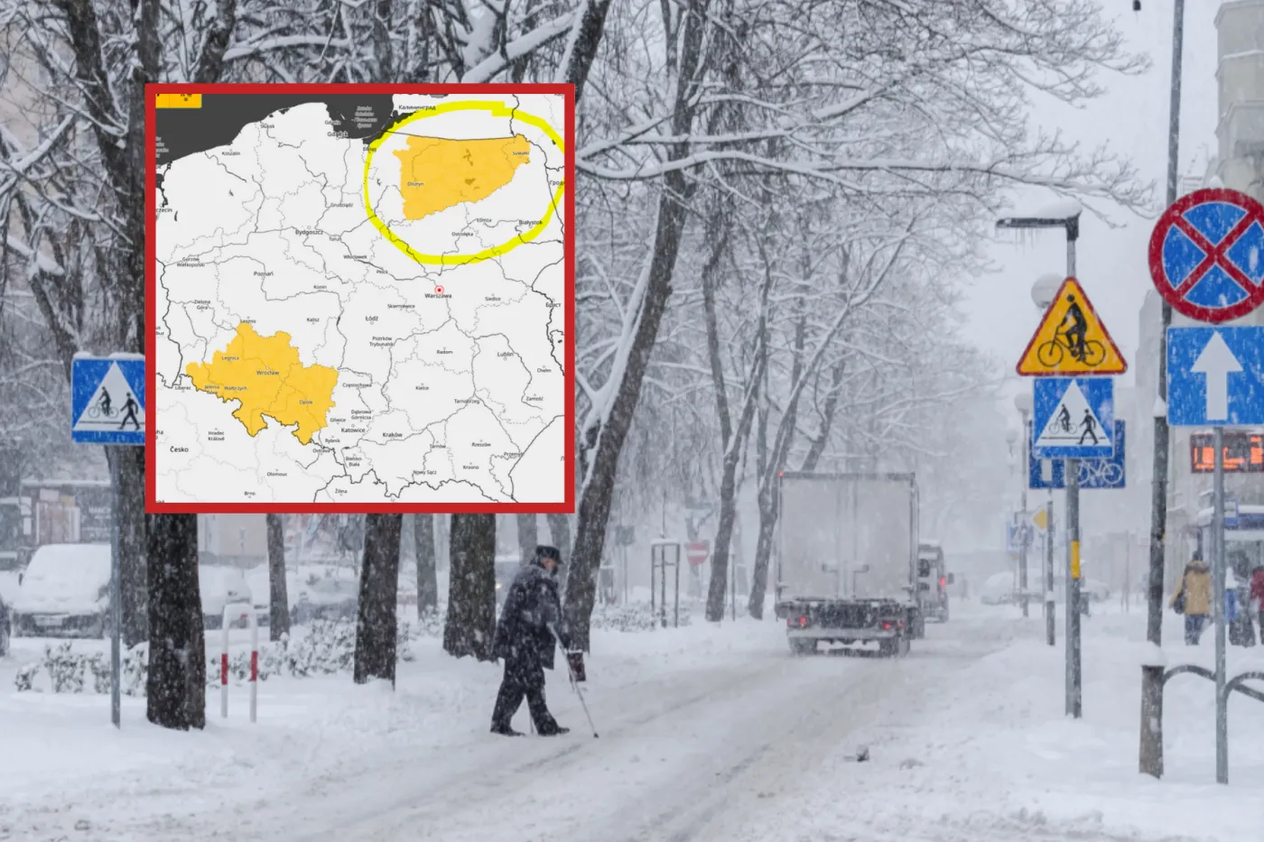 Silne opady deszczu i śniegu. IMGW wydał ostrzeżenia dla trzech województw [ALERT IMGW]