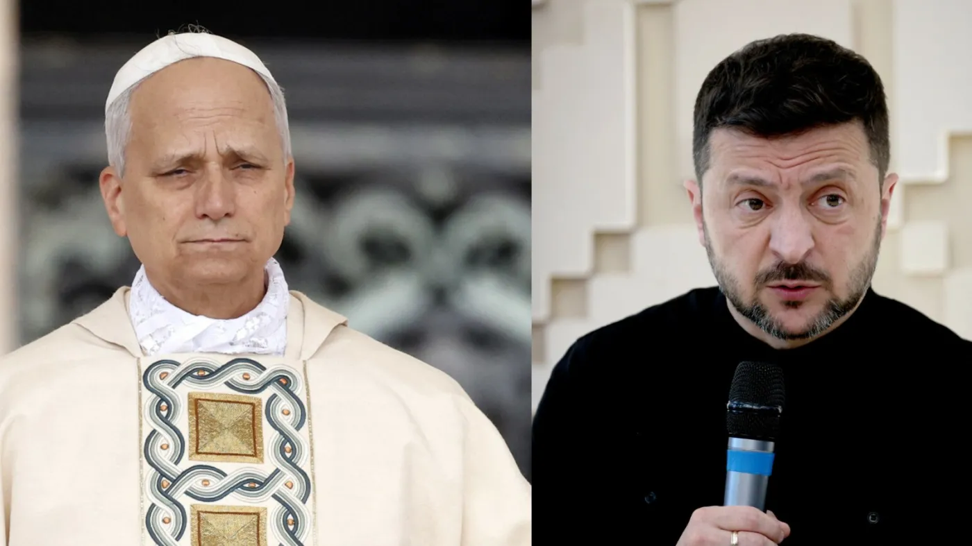 Papież Leon XIV spotkał się z prezydentem Ukrainy, Wołodymyrem Zełenskim