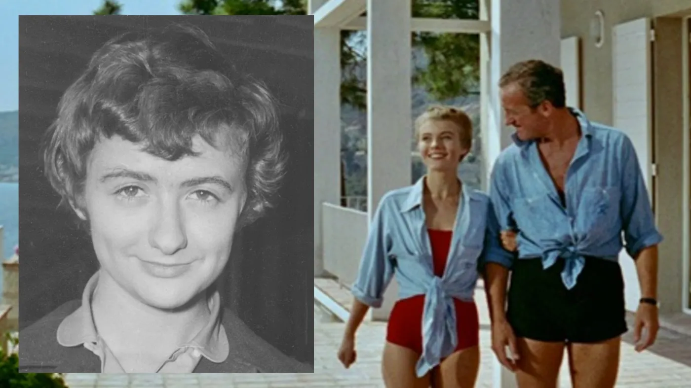 Françoise Sagan i kadr z filmu "Witaj, smutku" 