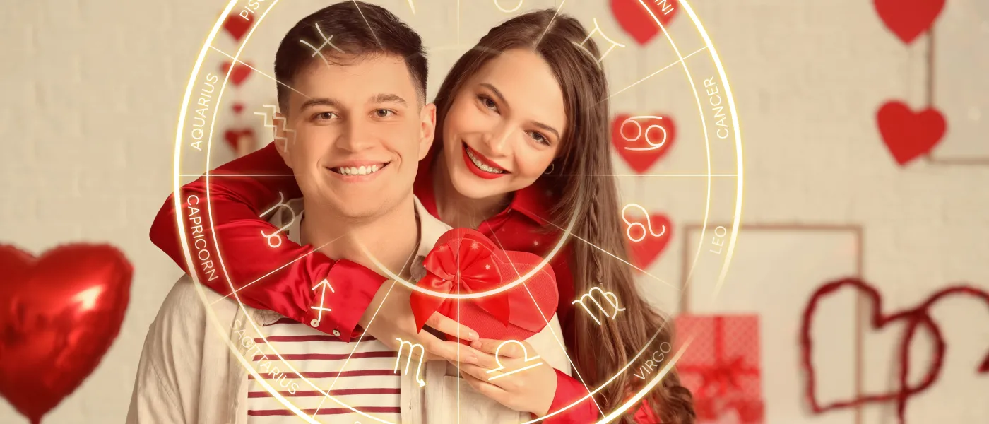 Walentynkowy horoskop na sobotę 14 lutego 2026 dla wszystkich znaków zodiaku Baran Byk Bliźnięta Rak Lew Panna Waga Skorpion Strzelec Koziorożec Wodnik Ryby