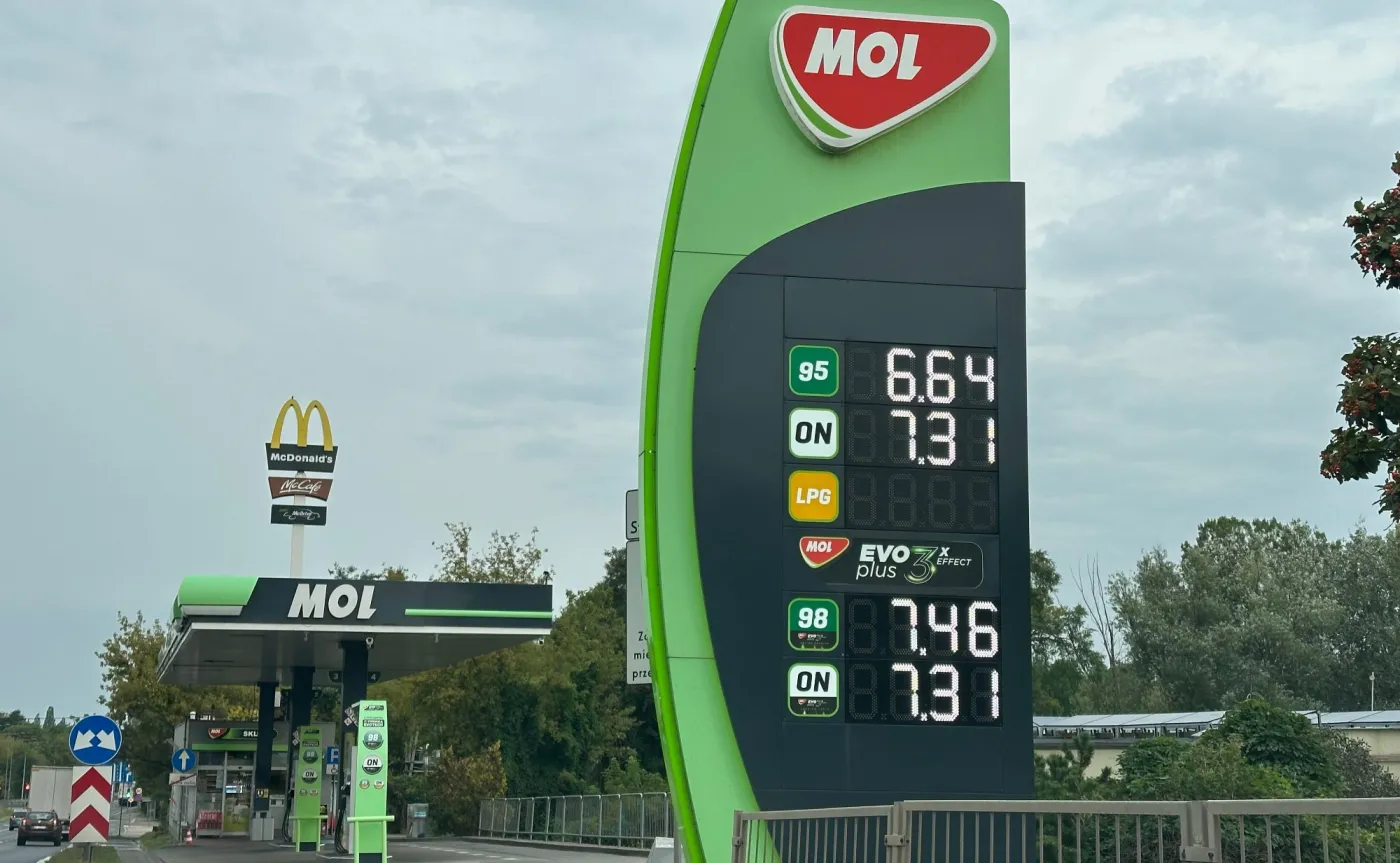 Ceny paliw na stacji MOL - zdjęcie 29.08.2026