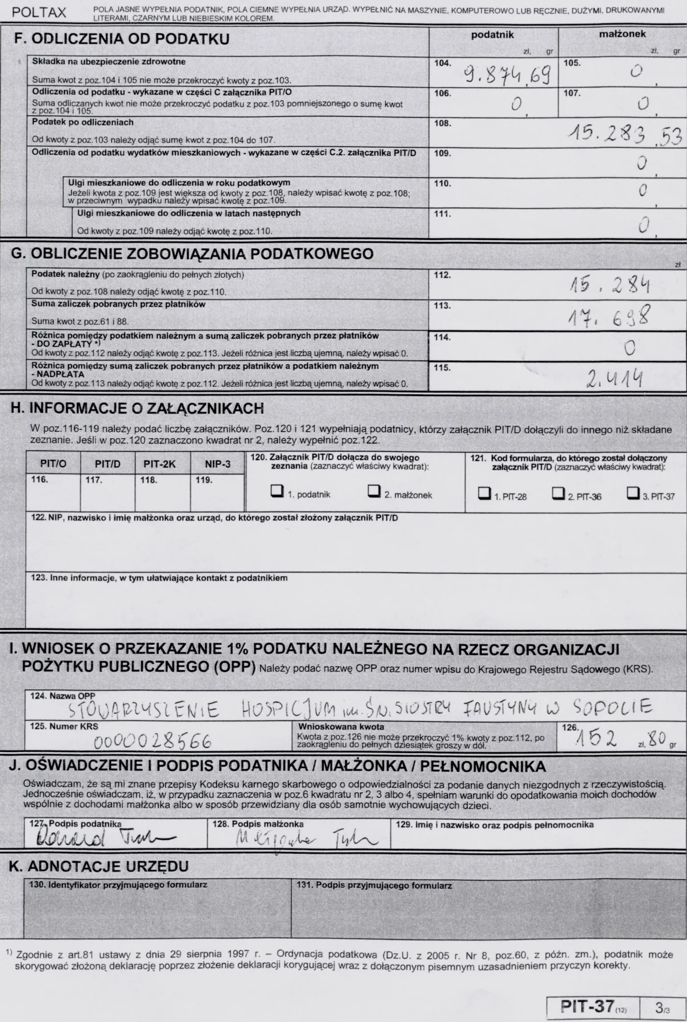 Zobacz PIT Dowalda Tuska