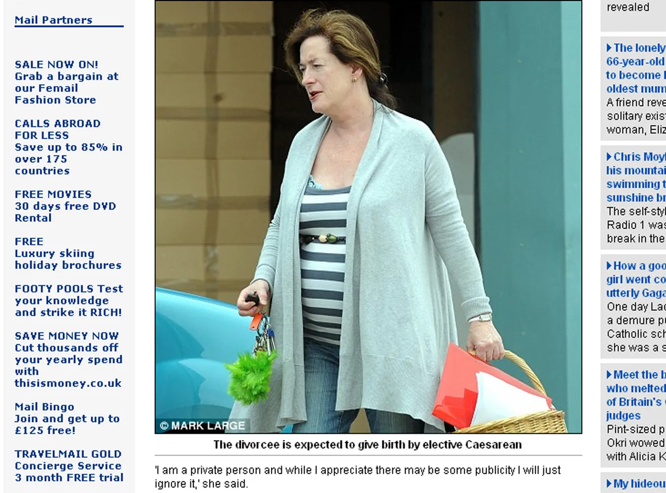 Najstarsza matka świata czeka na poród