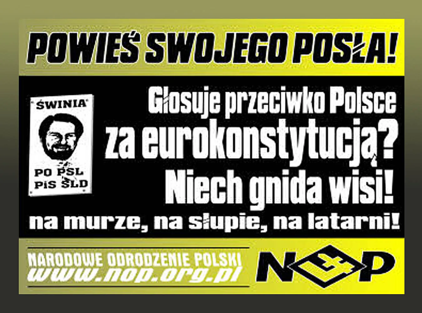 Narodowcy chcą wieszać posłów