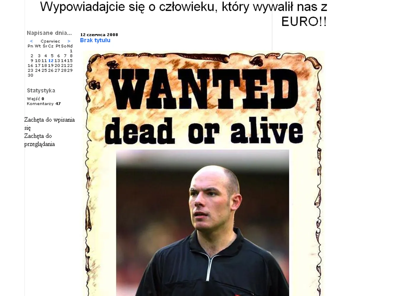 Polscy kibice chcą głowy Webba