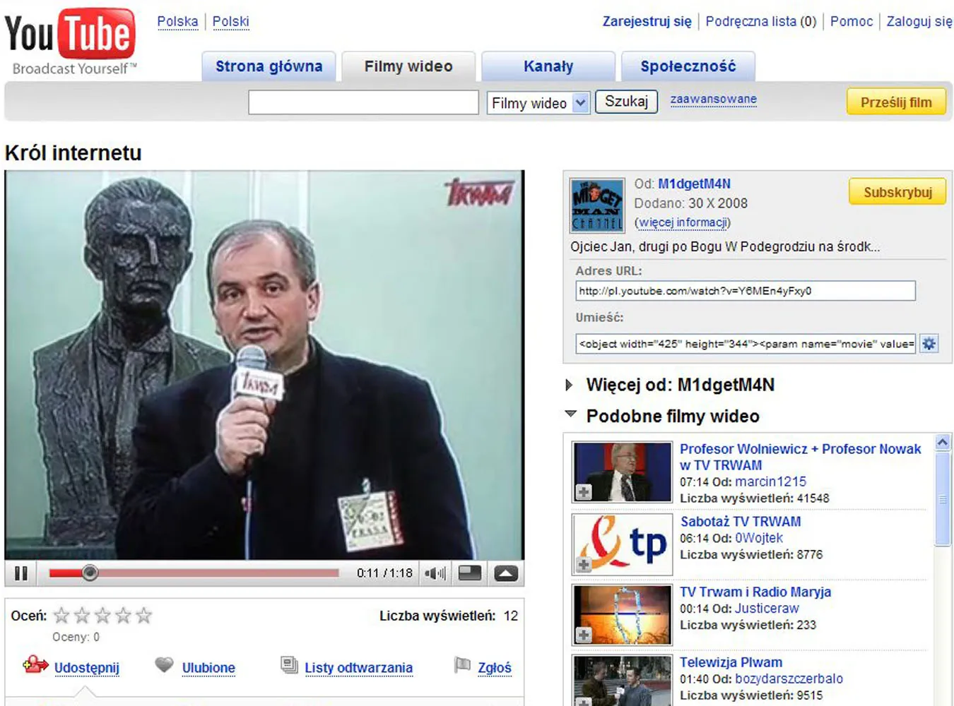 Prawa ręka Rydzyka o "dziewcynie" śpiewa