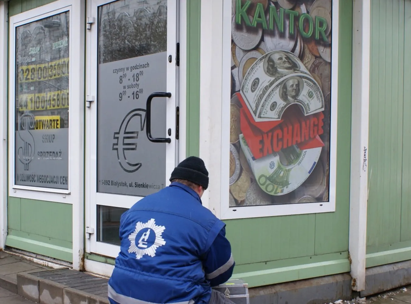 Napad na kantor w Białymstoku