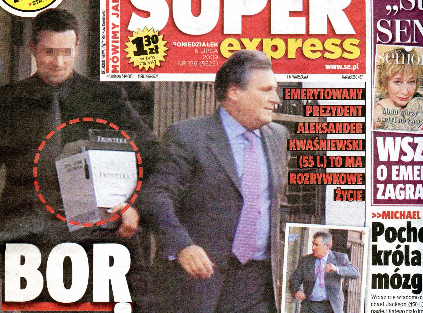 BOR taszczy wino za Kwaśniewskim