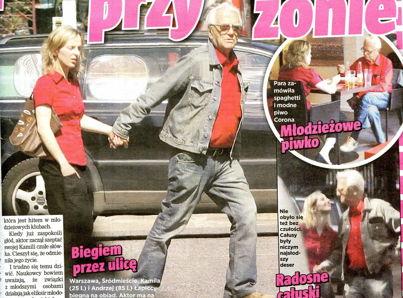 Łapickiemu przy młodej żonie ubywa lat