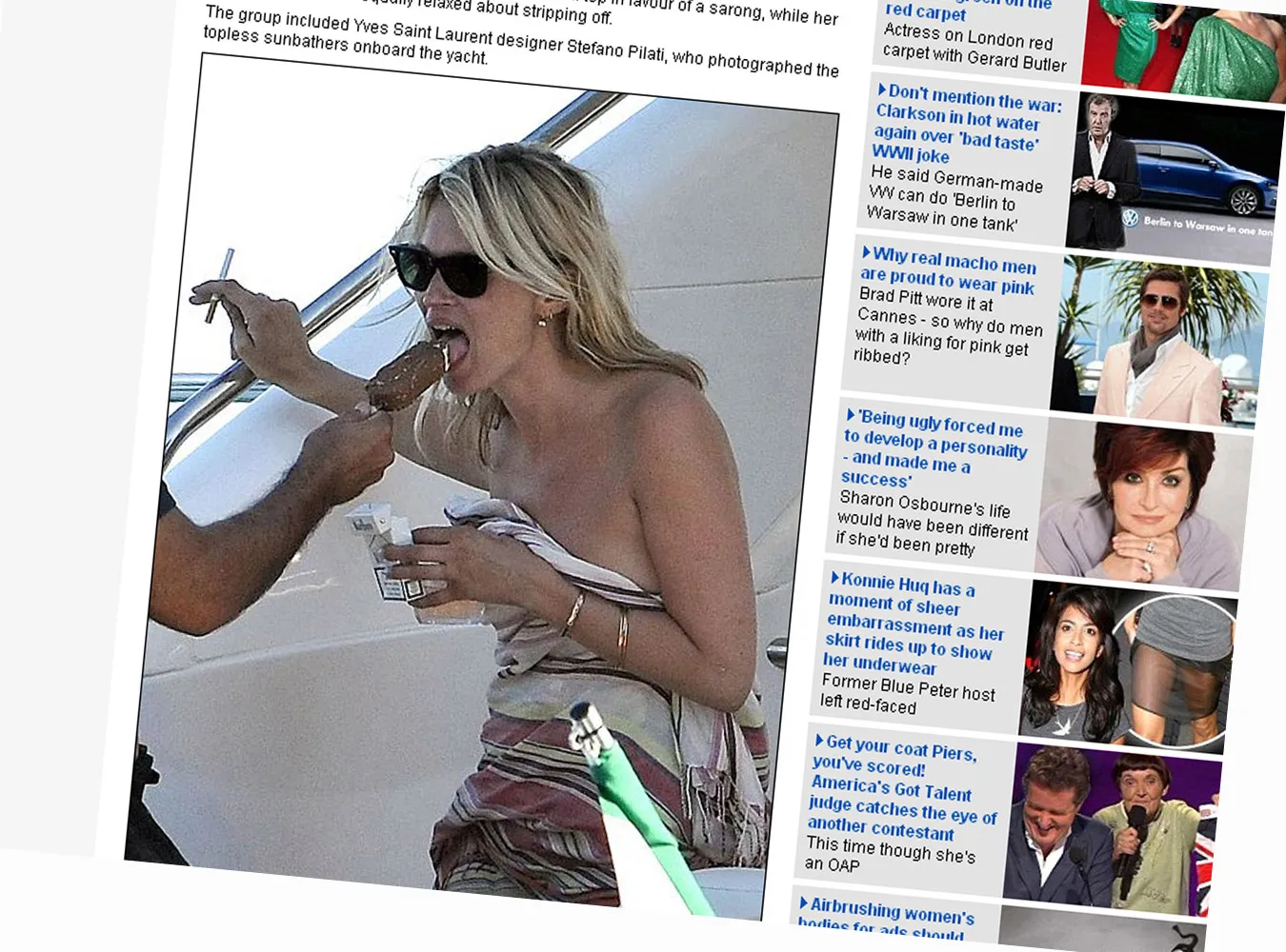 Tak się bawi Kate Moss