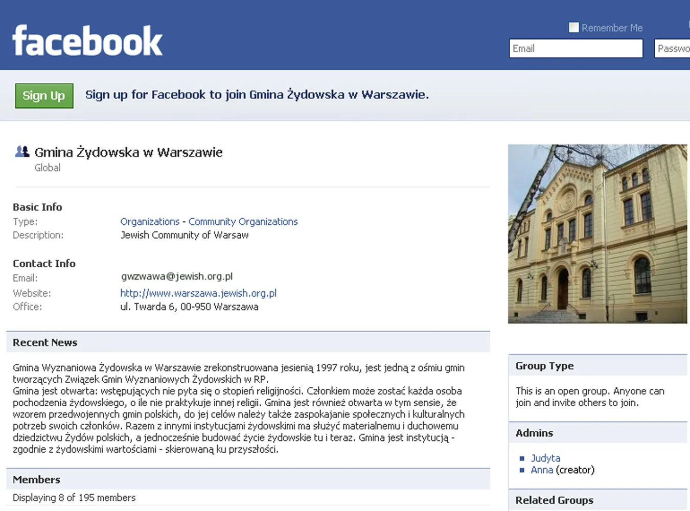 Warszawscy Żydzi trafili na Facebooka