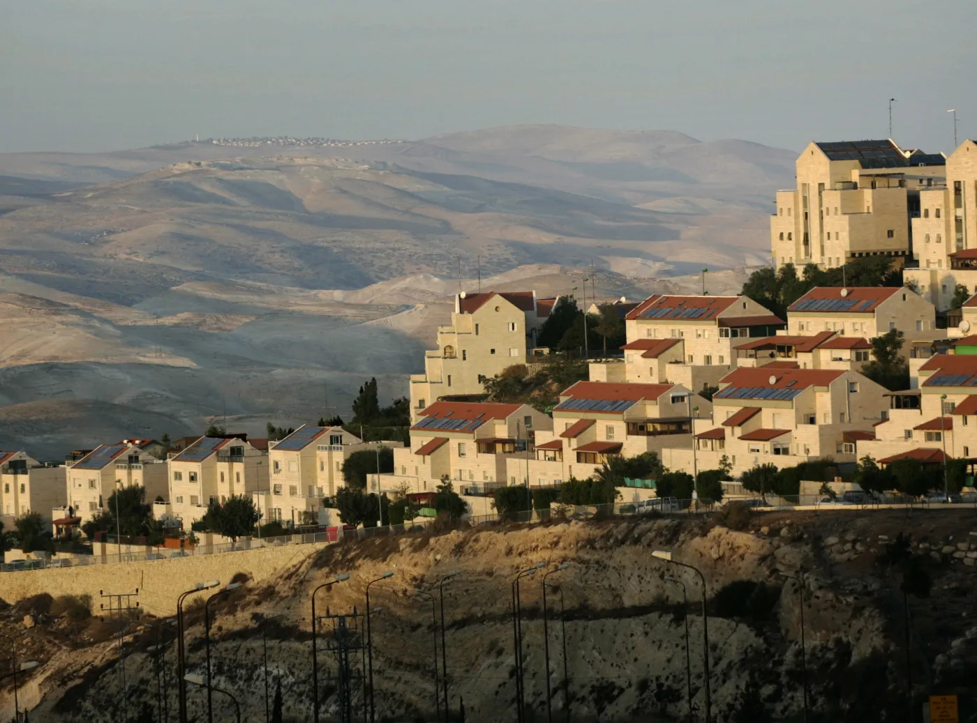 Izraelskie osiedle Maaleh Adumim na Zachodnim Brzegu.