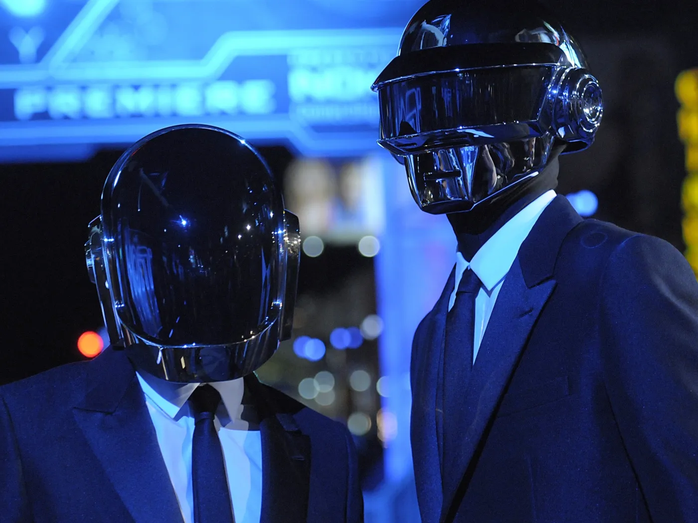 Daft Punk na premierze filmu "Tron. Dziedzictwo"