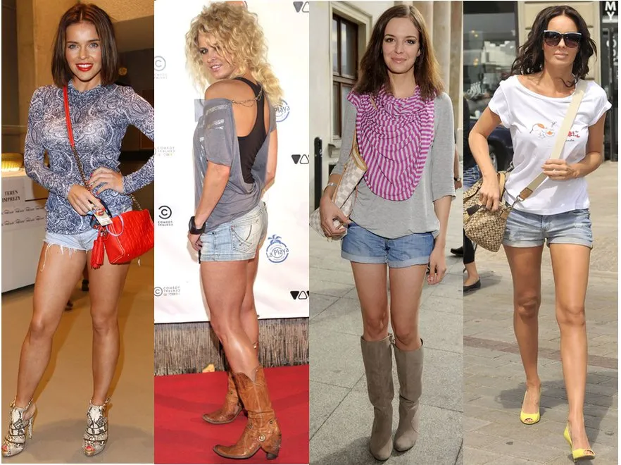 Gwiazdozbiór pięknych ciał: celebrytki w seksownych szortach