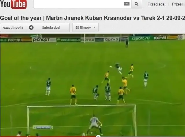 To chyba gol roku. Jiranek trafił prawie z połowy boiska. Zobacz wideo