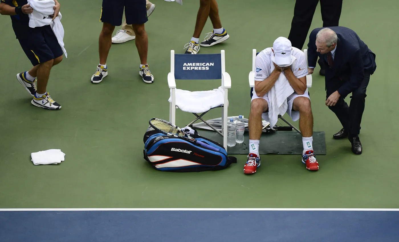 Słynny tenisista popłakał się na korcie