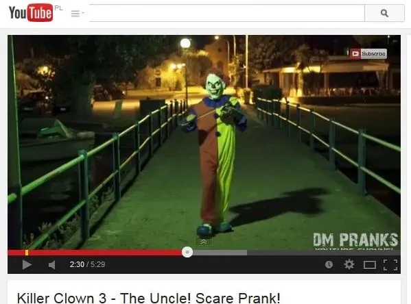 Klaun morderca atakuje ludzi. Zabawne czy okrutne? [WIDEO]