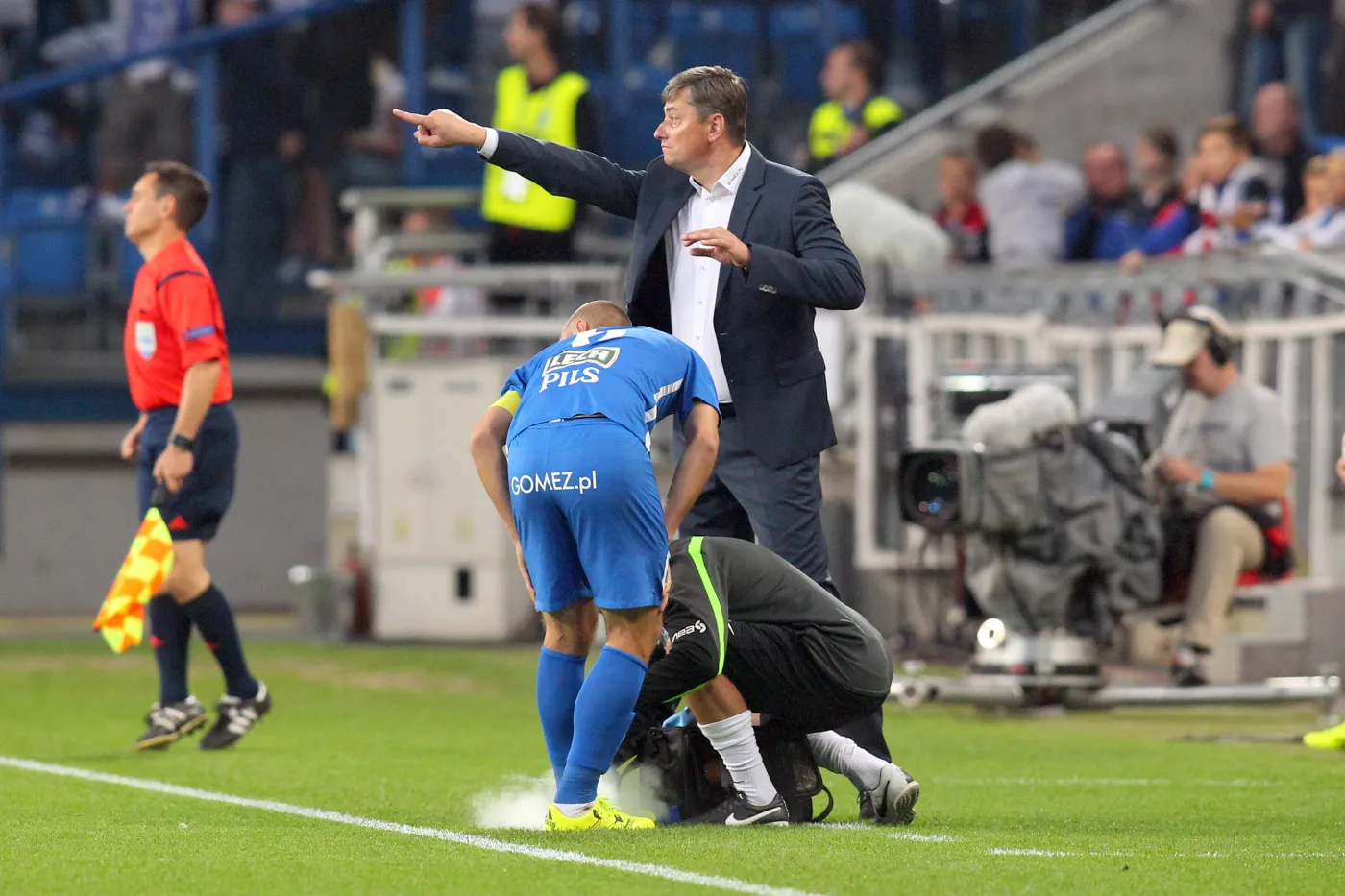 Trener Lecha: Rezerwowy napastnik Basel jest lepszy od wszystkich snajperów w polskiej lidze