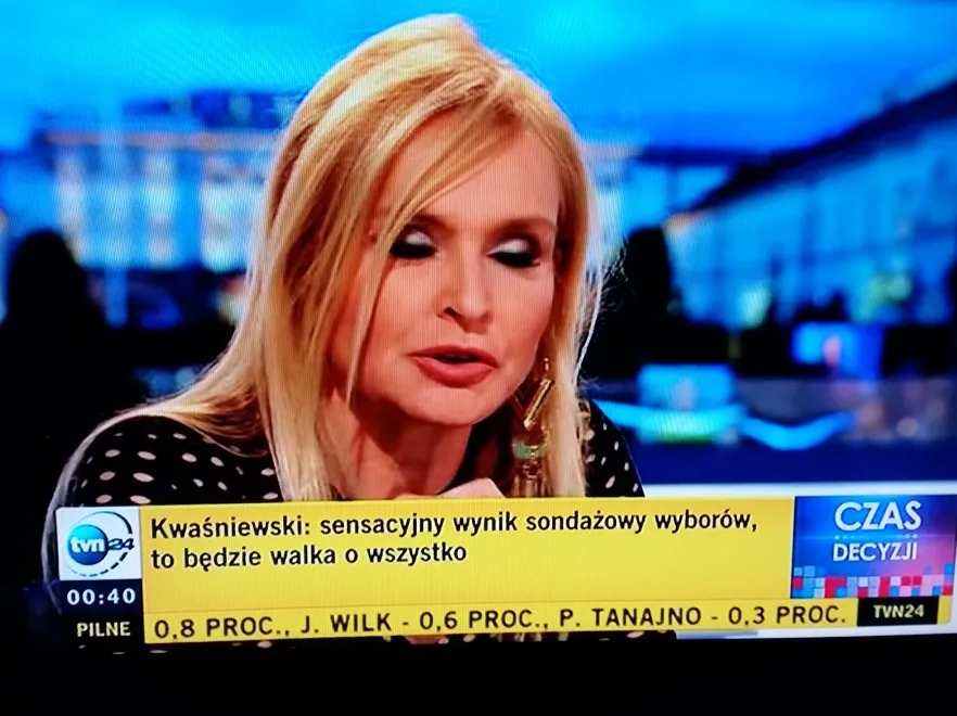 Najdroższy "gadżet" studia wyborczego TVN: Olejnik z kolczykiem za 3 tys. złotych!
