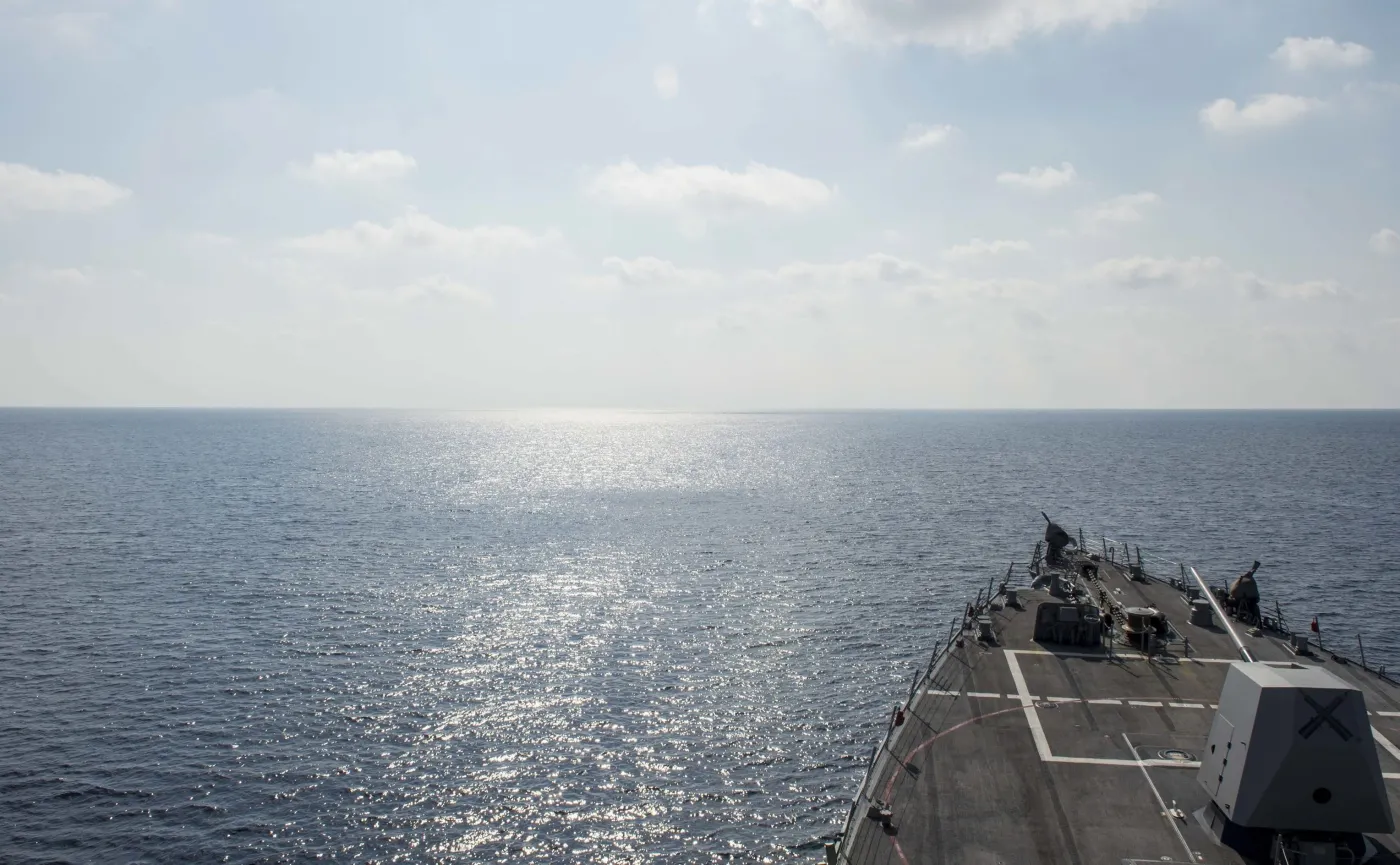  USS William P. Lawrence na Morzu Południowochińskim