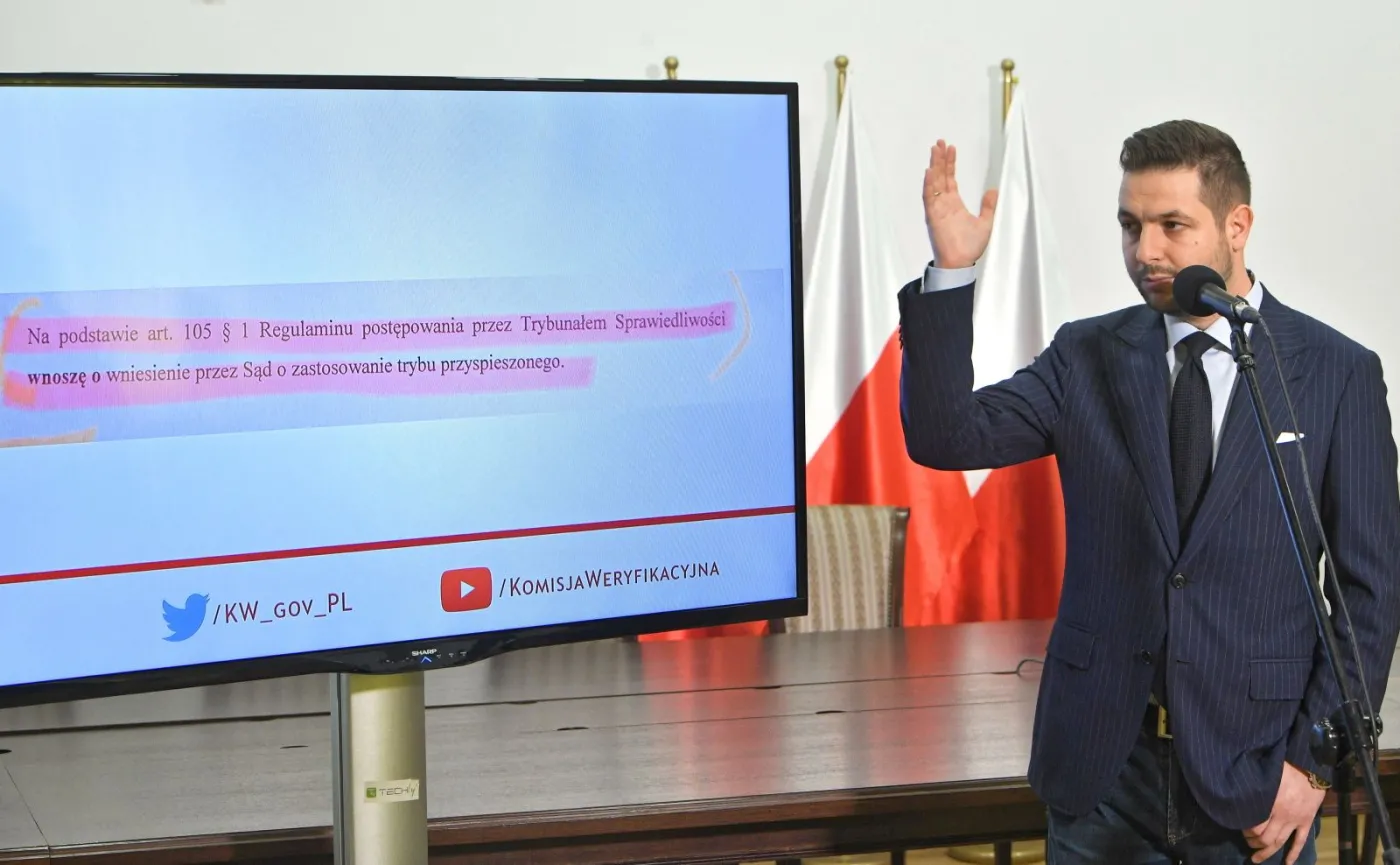 Ostry spór o pytania do TSUE. Jaki i Gronkiewicz-Waltz przerzucają się argumentami