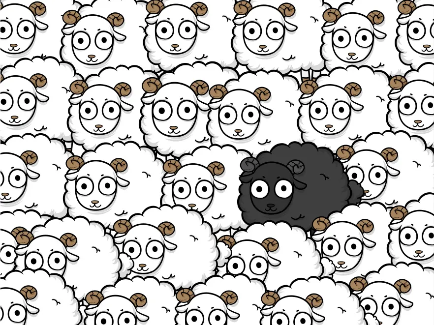 Po trupach do celu? Zbadano, czy Polacy boją się być czarnymi owcami w imię "bycia sobą"