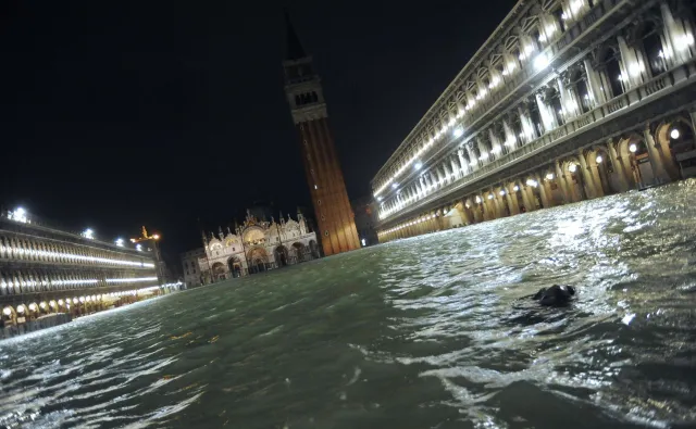 Wenecja tonie. Zamknięty plac Świętego Marka [ZOBACZ ZDJĘCIA]