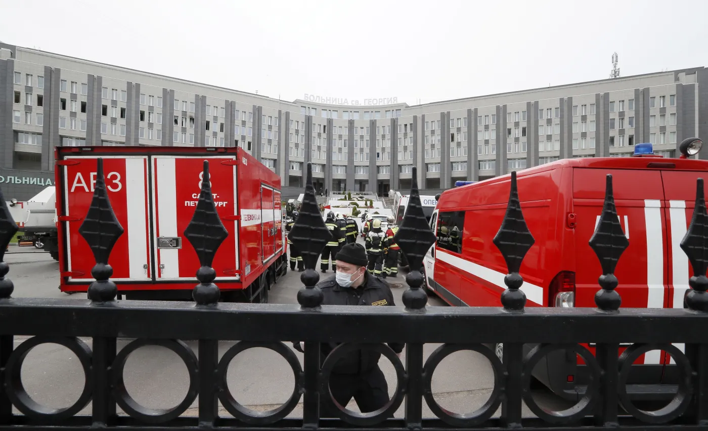 Pożar w szpitalu w Rosji