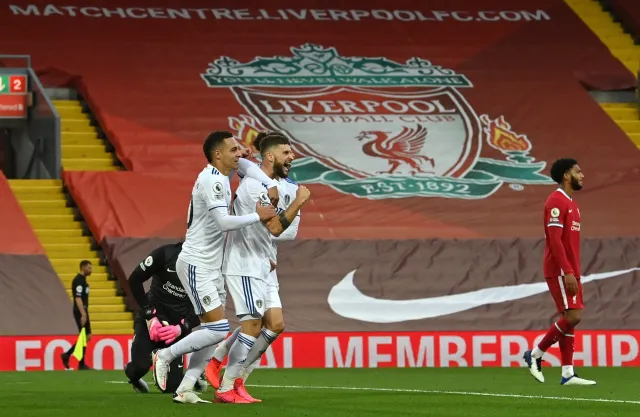 Mateusz Klich zdobył bramkę dla Leeds w meczu z Liverpoolem [WIDEO]