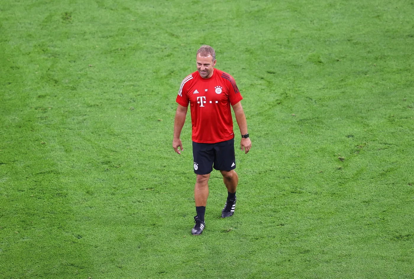 Hansi Flick: Robert Lewandowski jest najlepszym napastnikiem na świecie [WIDEO]