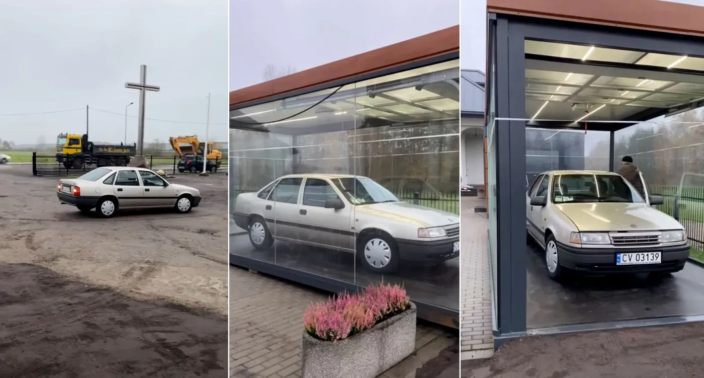 Opel Vectra z LPG relikwią II stopnia w Radzyminie. Miał nim jeździć Jan Paweł II