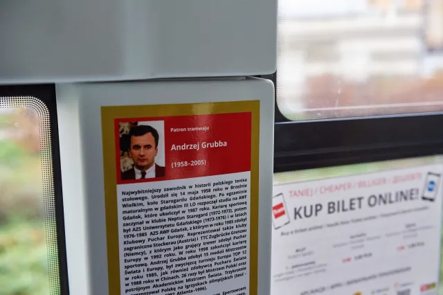Andrzej Grubba patronem tramwaju w Gdańsku