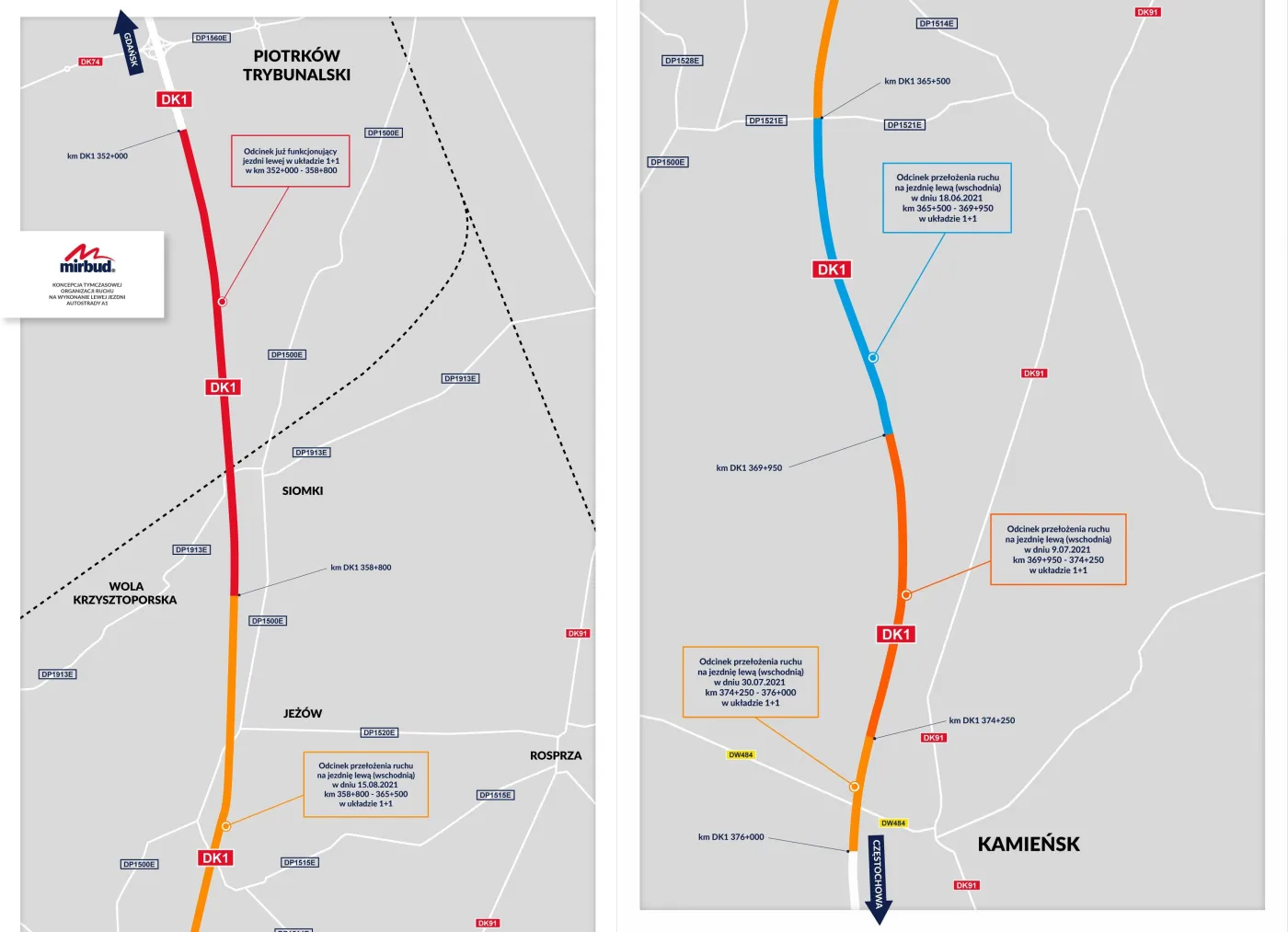 Autostrada A1 - nowy odcinek od piątku dla kierowców, gierkówka znika w wakacje