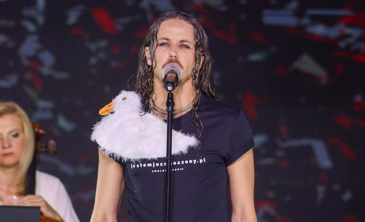 Michał Szpak szokuje... kaczką