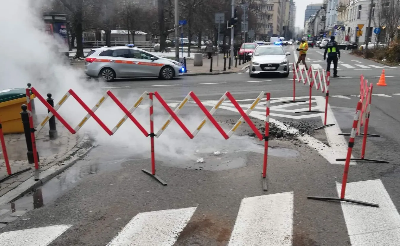 Awaria ciepłownicza w Warszawie