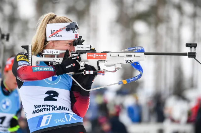PŚ w biathlonie. Eckhoff najlepsza w Kontiolahti, Polki daleko