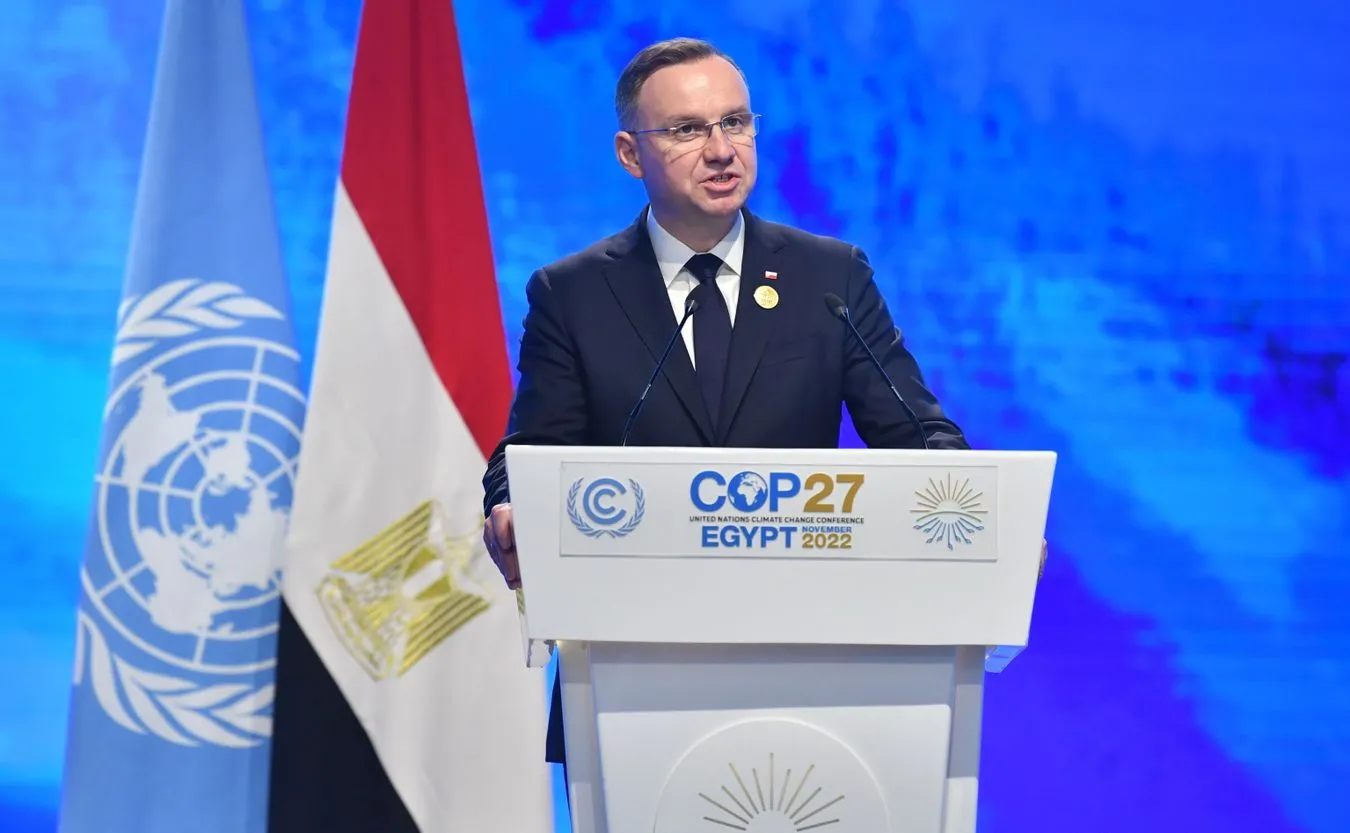 Duda na szczycie COP27: Nie bądźmy klimatycznymi hipokrytami