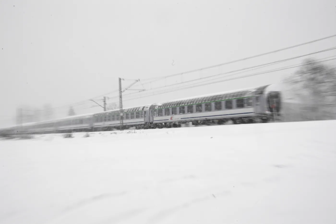 Pociąg zima