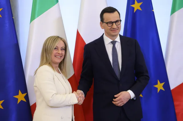 Premier Morawiecki: Partia Bracia Włosi podobnie jak PiS hołduje europejskim wartościom