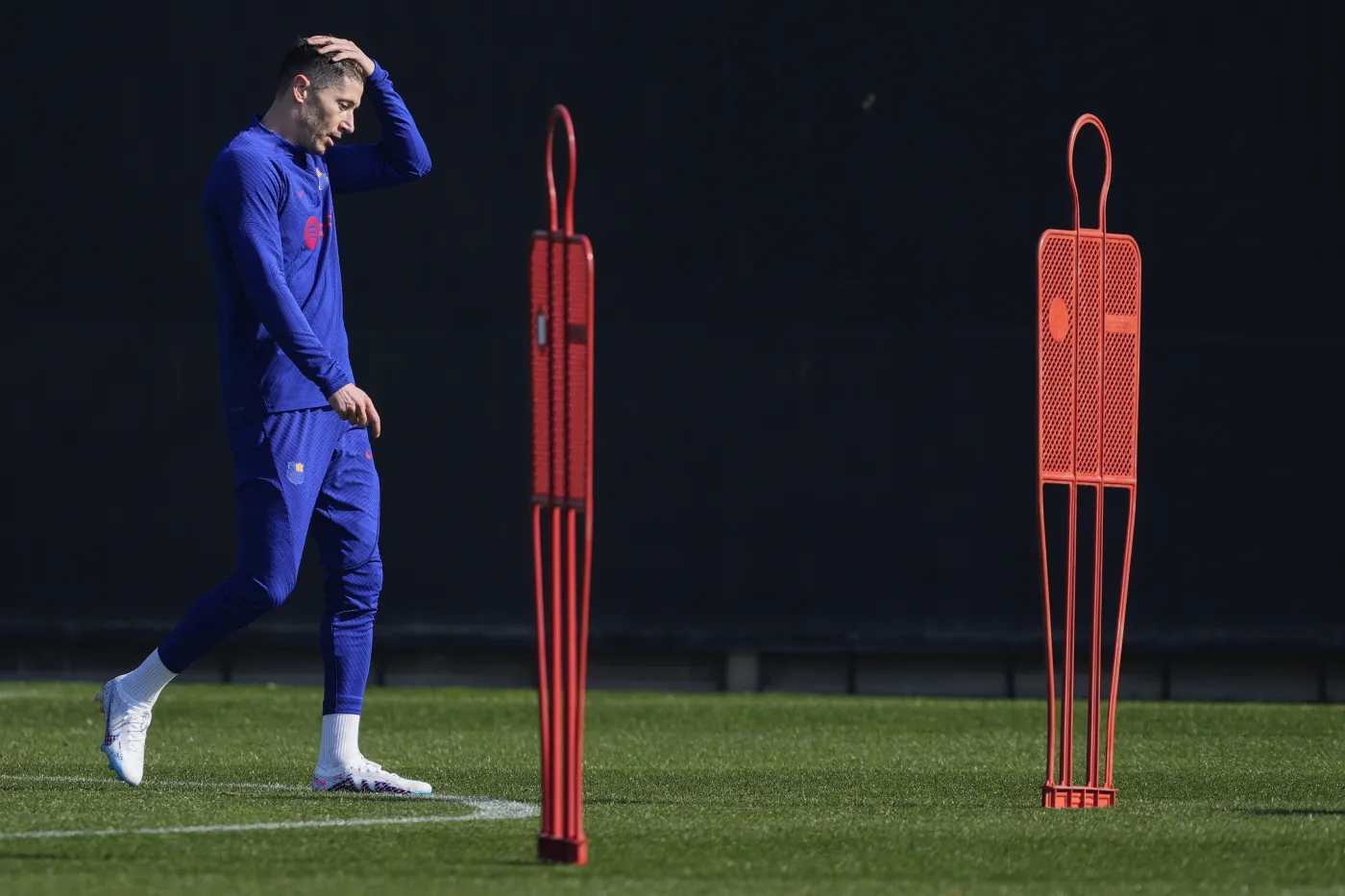 Lewandowski już trenuje. To dobra wiadomość dla Xaviego i Santosa [WIDEO]