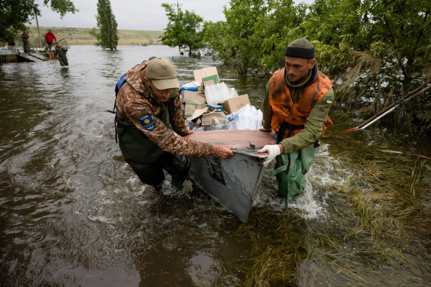 Ukraińscy wolontariusze z pomocą humanitarną