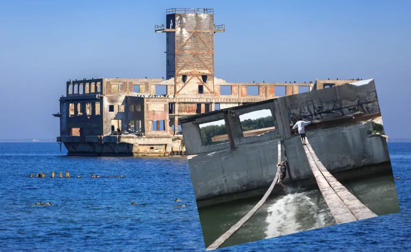 O włos od tragedii w torpedowni w Gdyni. Pod Brytyjczykiem zapadła się kładka. NAGRANIE