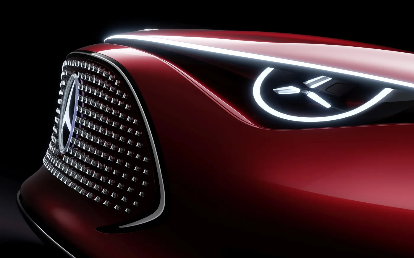 Mercedes ostro poszedł: oto Concept CLA. Drogę oświetlą lampy z motywem... gwiazdy