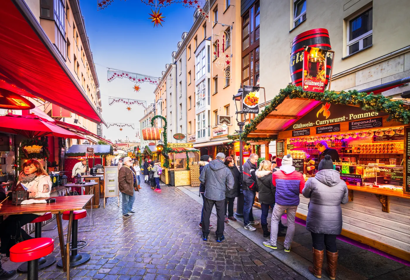 Dresden,,Germany,-,December,2016:,Traditional,Winter,Fair,At,The