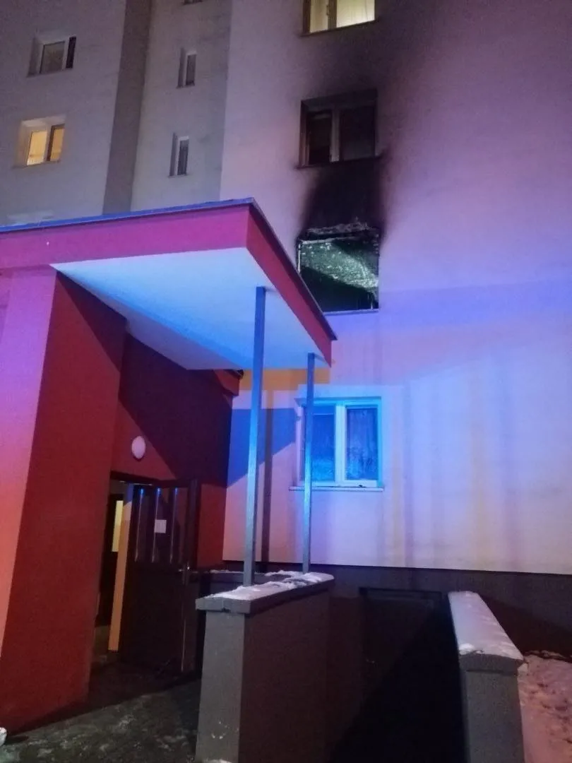 Pożar wybuchł na pierwszym piętrze