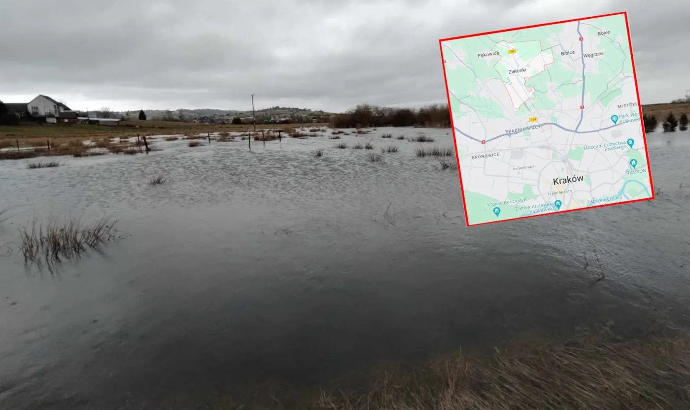 Podkrakowskie Zielonki. Niewielki potok Prądnik powodem podtopień