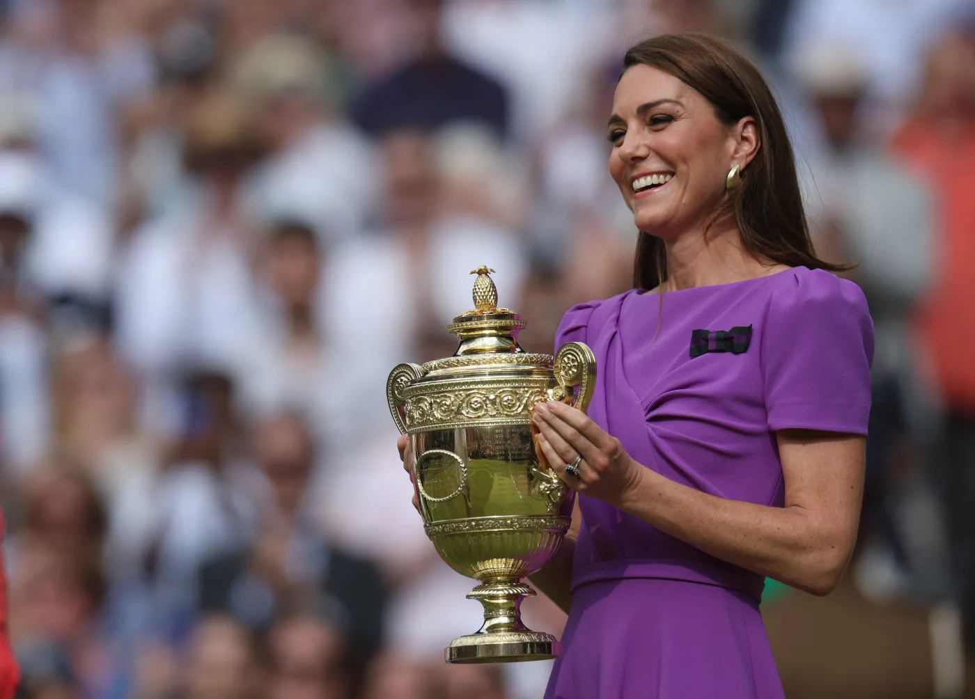 Księżna Walii pojawiła się na Wimbledonie. Kate powitana owacjami na stojąco