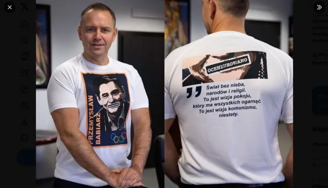 Przemysław Babiarz bohaterem dla prezesa IPN. "Precz z komuną!"