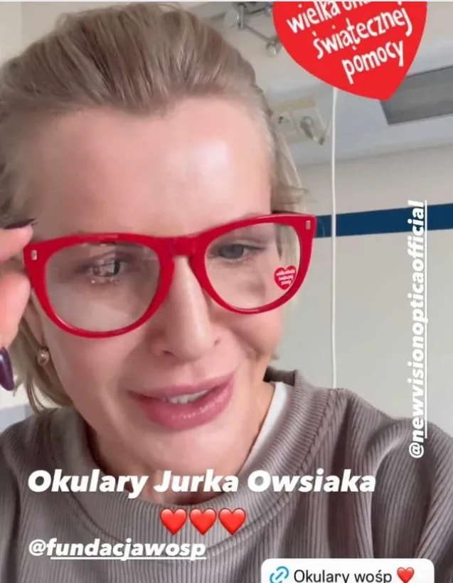 Joanna Racewicz zamieściła relację ze szpitala
