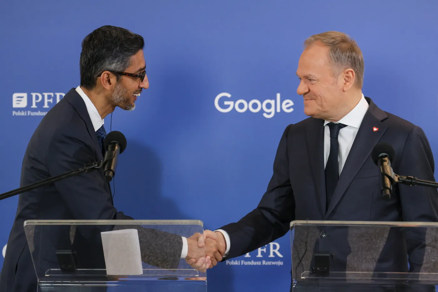 Donald Tusk, Sundar Pichai